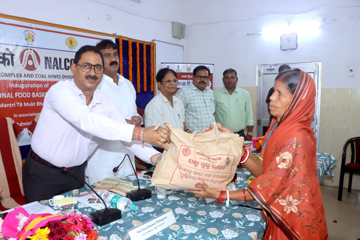 ନାଲକୋ ସହାୟତାରେ, ଯକ୍ଷ୍ମା ରୋଗୀ ମାନଙ୍କ ପାଇଁ ପୋଷଣ ଯୋଜନାର ଶୁଭାରମ୍ଭ ।